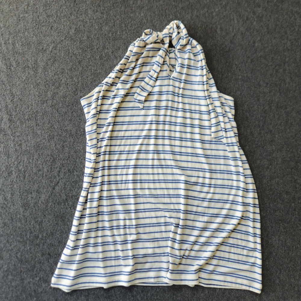 Cabi XL Striped Halter Top - Beachy Coastal Princess Nautical Poolside Swim EUC - Picture 2 of 6